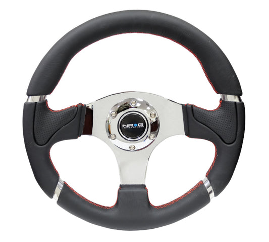 NRG Innovations 350mm Evo-Style Reinforced Steering Wheel - Leather – RST-008R