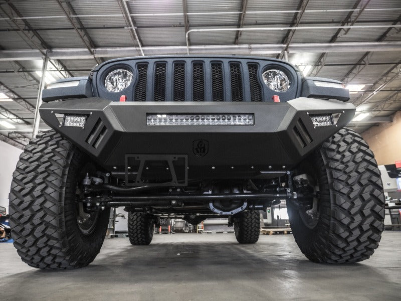 Road Armor 18-20 Jeep Wrangler JL SPARTAN Front Bumper - Tex Blk - eliteracefab.com