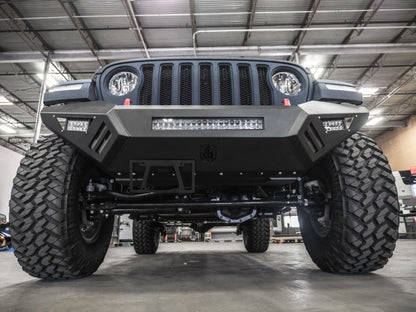 Road Armor 18-20 Jeep Wrangler JL SPARTAN Bolt-On Front Bumper Skid Plate Guard - Tex Blk Road Armor