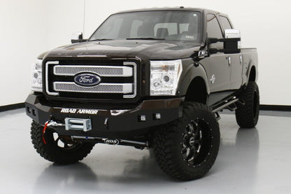 Road Armor 11-16 Ford F-250 Stealth Front Winch Bumper - Tex Blk Road Armor