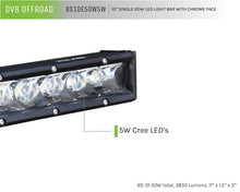 Load image into Gallery viewer, DV8 Offroad SL 8 Slim 10in Light Bar Slim 50W Spot 5W CREE LED - Black - eliteracefab.com