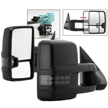 Load image into Gallery viewer, xTune Chevy Silverado 03-06 G2 Heated Smoke LED Signal Telescoping Mirrors MIR-CS03S-G2-PWH-SM-SET - eliteracefab.com