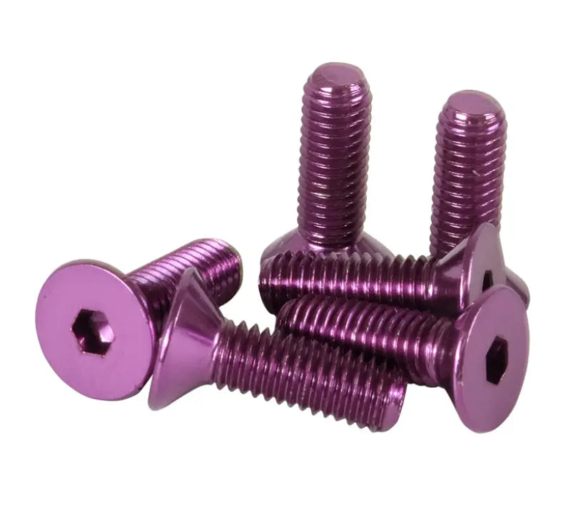 NRG Steering Wheel Screw Kit Upgrade Purple Conical - eliteracefab.com