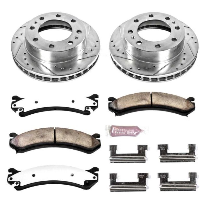 Power Stop 00-05 Cadillac DeVille Front Z36 Truck & Tow Brake Kit - eliteracefab.com