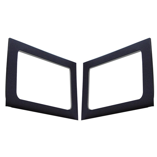 DEI 11-18 Jeep Wrangler JK 4-Door Boom Mat Rear Side Window Trim - 2 Piece - Black DEI