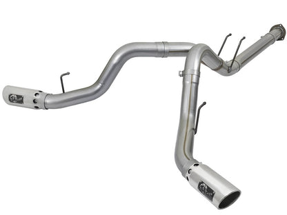 aFe POWER 4in DPF-Back SS Exhaust System 2017 Ford Diesel Trucks V8-6.7L (td) - eliteracefab.com