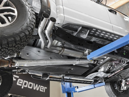 aFe POWER Rebel Series 3in 409 SS Cat Back Exhaust w/ Polished Tips 17 Ford F-150 Raptor V6-3.5L aFe
