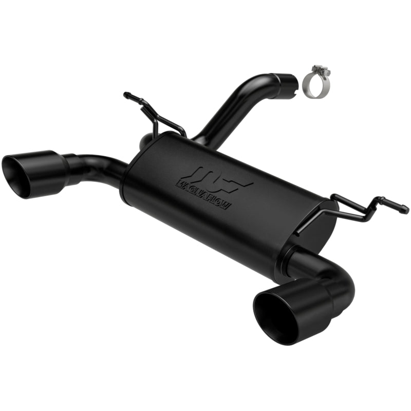 MagnaFlow 2018+ Jeep Wrangler 3.6L Dual Black Tip Axle-Back Exhaust - eliteracefab.com