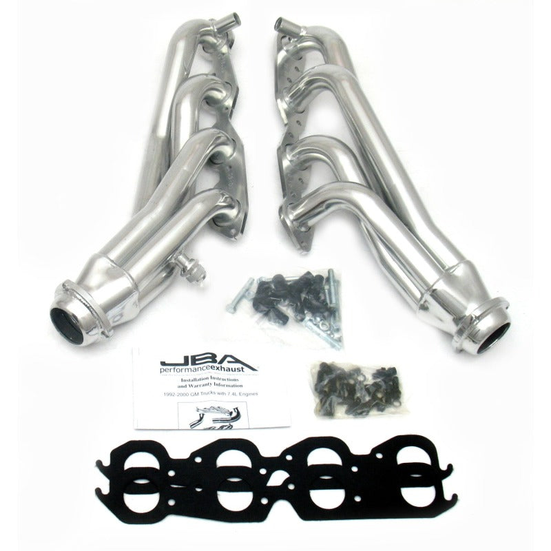 JBA 96-00 GM Truck 7.4L Voretc w/EGR & A.I.R. 1-3/4in Primary Silver Ctd Cat4Ward Header JBA