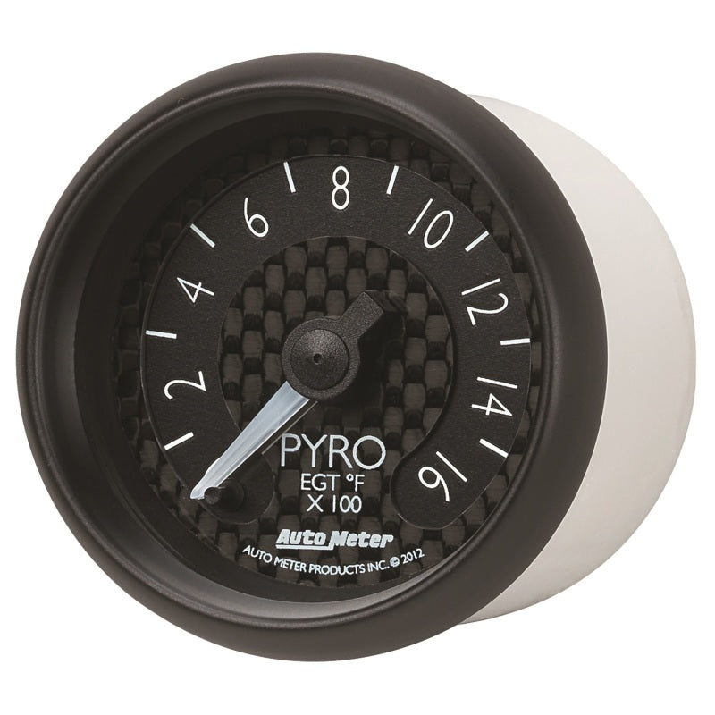 Autometer GT Series 52mm Full Sweep Electronic 0-1600 Deg F EGT/Pyrometer Gauge 8044