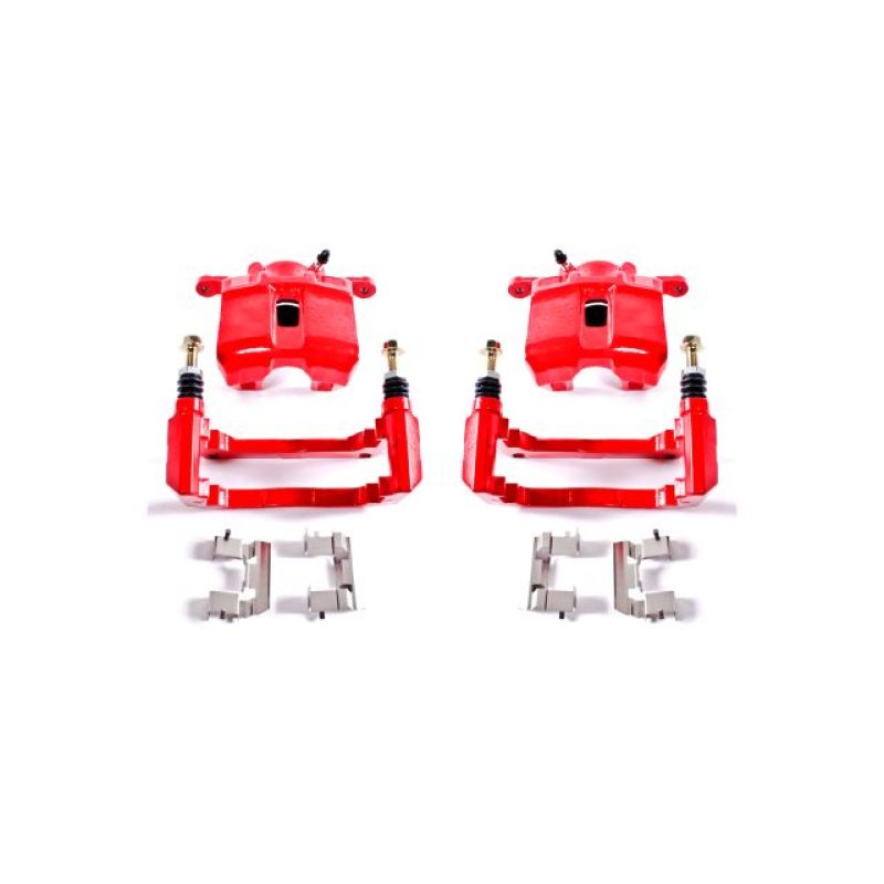 Power Stop 01-03 Acura CL Front Red Calipers w/Brackets - Pair - eliteracefab.com