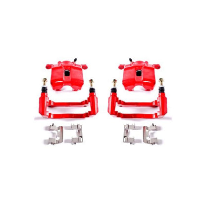 Power Stop 01-03 Acura CL Front Red Calipers w/Brackets - Pair - eliteracefab.com