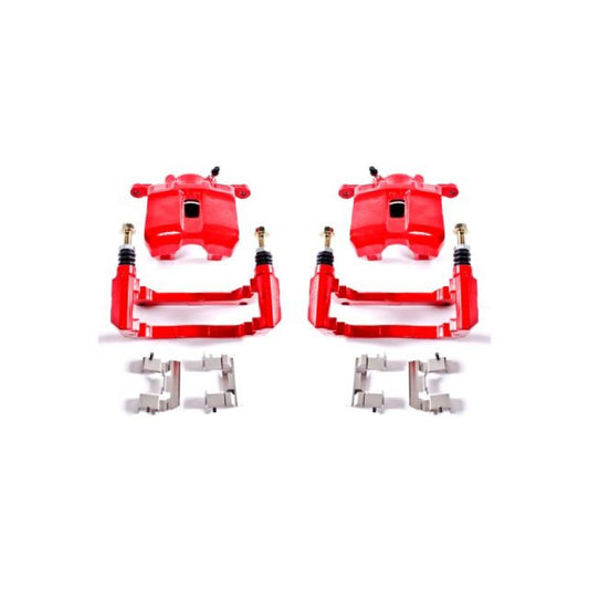 Power Stop 01-03 Acura CL Front Red Calipers w/Brackets - Pair - eliteracefab.com