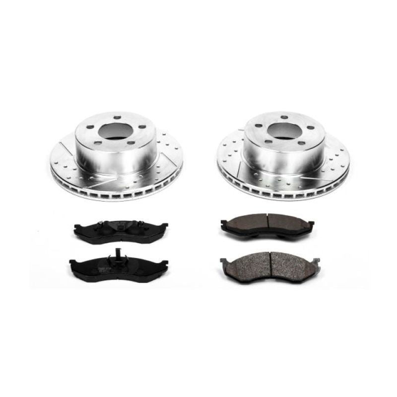 Power Stop 90-99 Jeep Cherokee Front Z23 Evolution Sport Brake Kit - eliteracefab.com