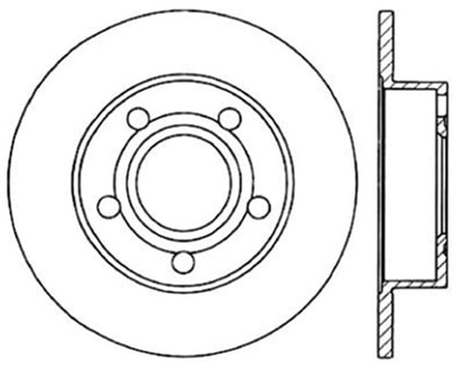 StopTech 96-01 Audi A4 Quattro / 12/98-05 VW Passat Right Rear Drilled Rotor Stoptech
