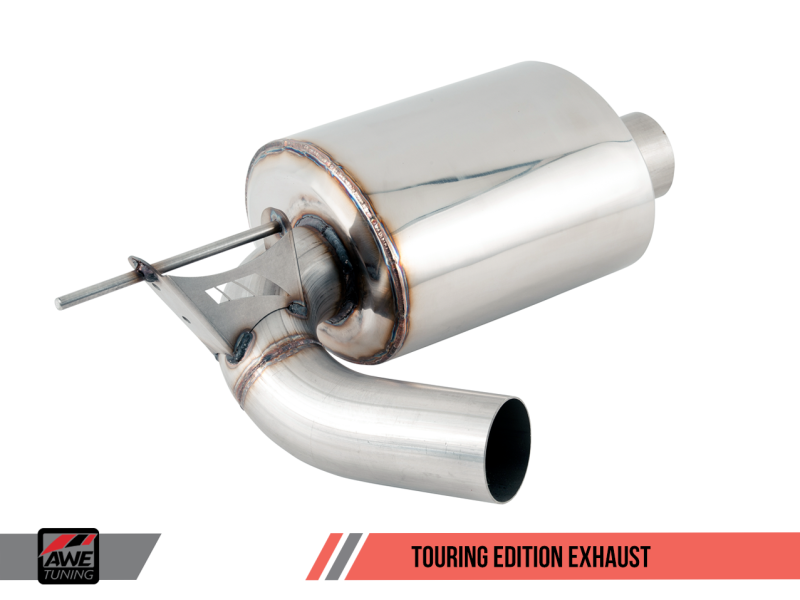 AWE Tuning BMW F3X 340i Touring Edition Axle-Back Exhaust - Chrome Silver Tips (90mm) - eliteracefab.com