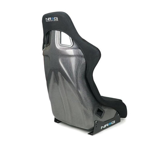 NRG Innovations Carbon Fiber Bucket Seat - Large - Silver – RSC-302CF/SL