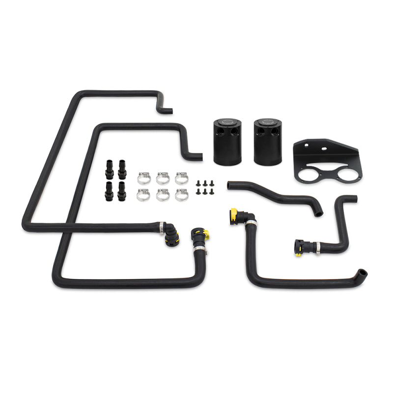 Mishimoto 18+ Ford F-150 2.7L EcoBoost Baffled Oil Catch Can Kit - Clear - eliteracefab.com
