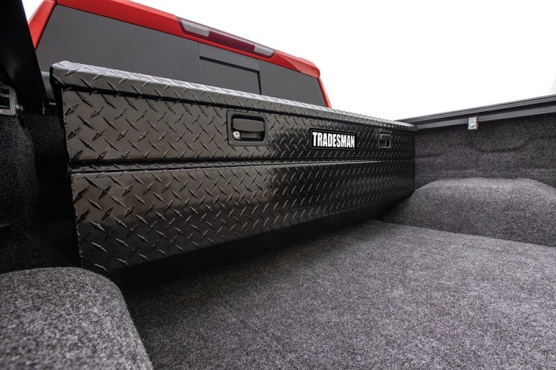 Tradesman Aluminum Flush Mount Truck Tool Box (56in.) - Black Tradesman