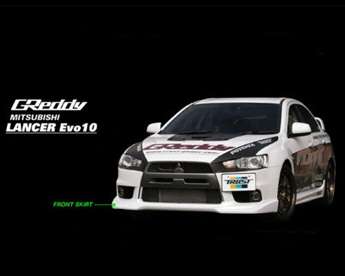 GReddy Front Lip Spoiler Mitsubishi Evolution X 2008-2013 - eliteracefab.com