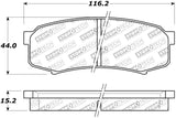 StopTech Premium Ceramic Rear Brake Pads - 308.06060