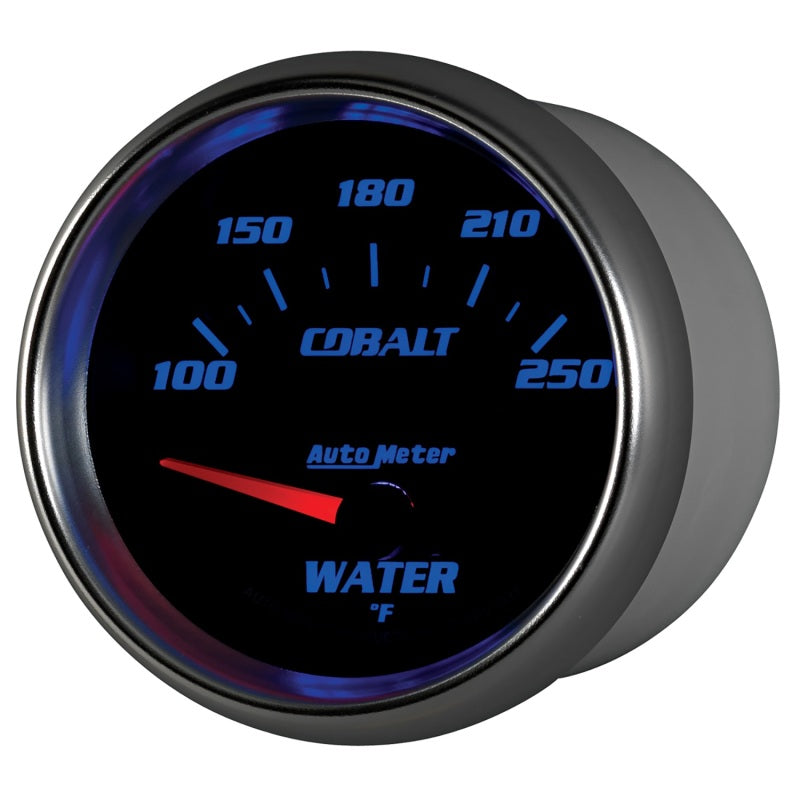 Autometer Cobalt 66mm 100-250 Degree F Electric Water Temperature Gauge 7937