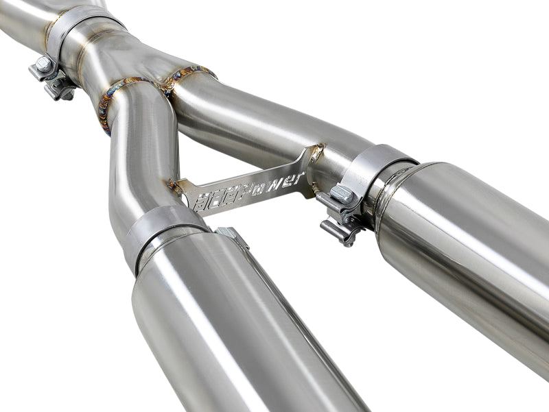 aFe Takeda 2.5in 304 SS Cat-Back Exhaust System w/ Polished Tips 16-18 Infiniti Q50 V6-3.0L (tt) aFe
