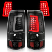 Load image into Gallery viewer, ANZO 2003-2006 Chevy Silverado 1500 LED Taillights Plank Style Black w/Clear Lens - eliteracefab.com