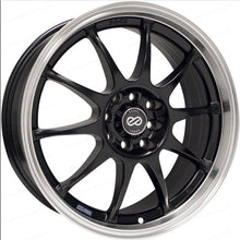 Load image into Gallery viewer, Enkei J10 17x7 5x100/114.3 38mm Offset Dia Matte Black w/ Machined Lip Wheel - eliteracefab.com