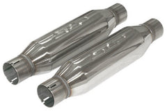SLP Exhaust LoudMouth 2.5in Inlet / Outlet Bullet-Type Resonator - eliteracefab.com