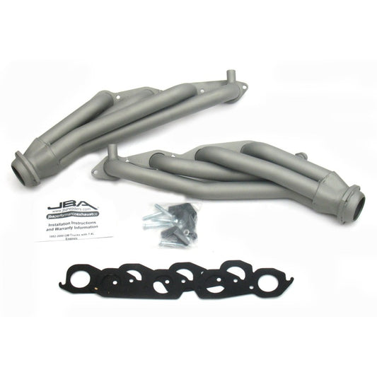 JBA 96-00 GM Truck 7.4L Voretc w/EGR & A.I.R. 1-3/4in Primary Ti Ctd Cat4Ward Header JBA
