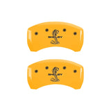 MGP Rear set 2 Caliper Covers Engraved Rear Tiffany Snake Yellow finish black ch