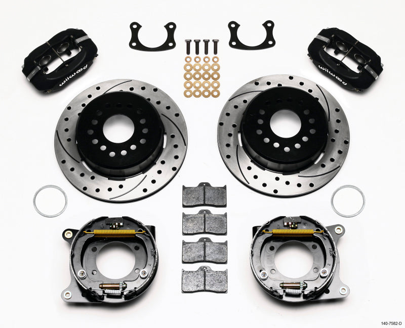 Wilwood Forged Dynalite P/S Park Brake Kit Drilled New Big Ford 2.36in Offset Wilwood