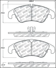 Load image into Gallery viewer, STOPTECH PERFORMANCE 08-10 AUDI A5 / 10 S4 / 09-10 AUDI A4 (EXCEPT QUATTRO) FRONT BRAKE PADS, 309.13220 - eliteracefab.com