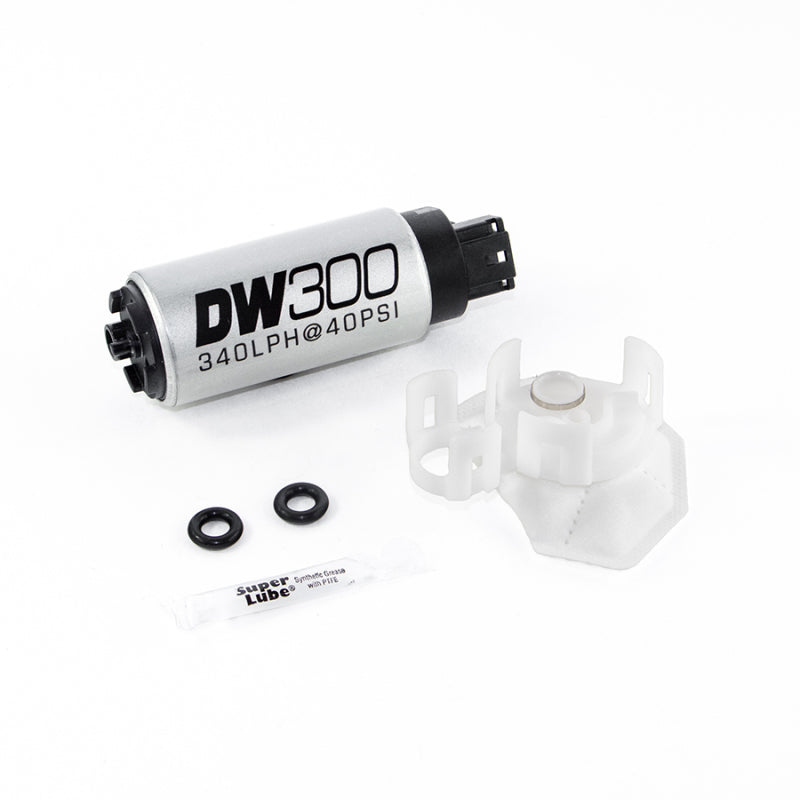 DeatschWerks 340lph DW300C Compact Fuel Pump w/Install Kit 08-15 Mitsubishi EVO X (w/o Clips) - eliteracefab.com