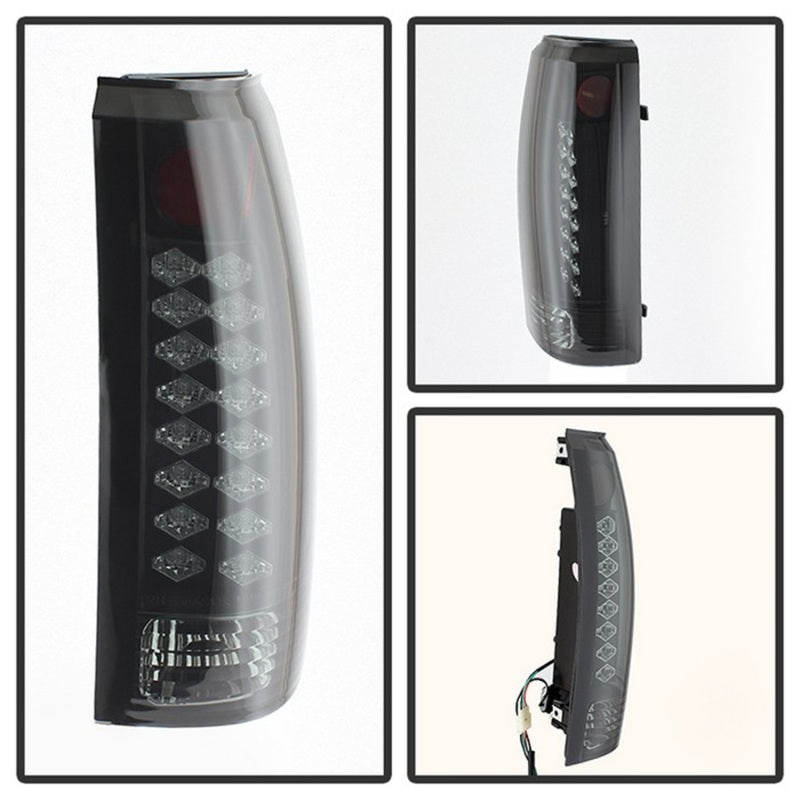 Spyder Chevy C/K Series 1500 88-98/GMC Sierra 88-98 LED Tail Lights Blk Smke ALT-YD-CCK88-LED-BSM - eliteracefab.com