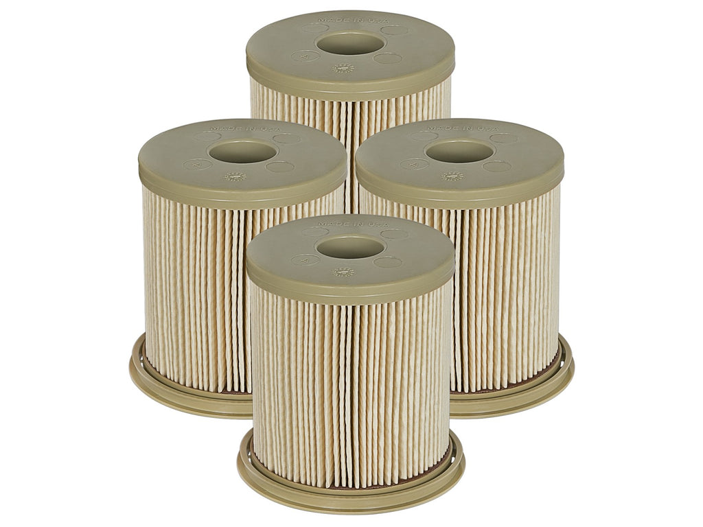 aFe ProGuard D2 Fuel Filters (4 Pack) Dodge Diesel Trucks 97-99 L6-5.9L (td) - eliteracefab.com