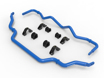 aFe 09-20 Nissan 370Z V6-3.7L Front and Rear Control Sway Bar Set - Blue - eliteracefab.com