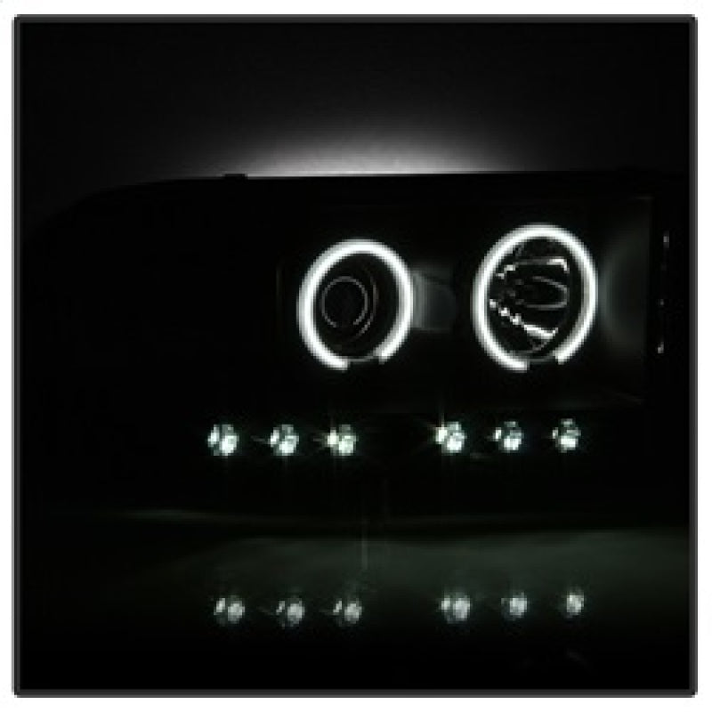 Spyder Dodge Ram 1500 02-05 03-05 Projector Headlights CCFL Halo LED Blk Smke PRO-YD-DR02-CCFL-BSM - eliteracefab.com