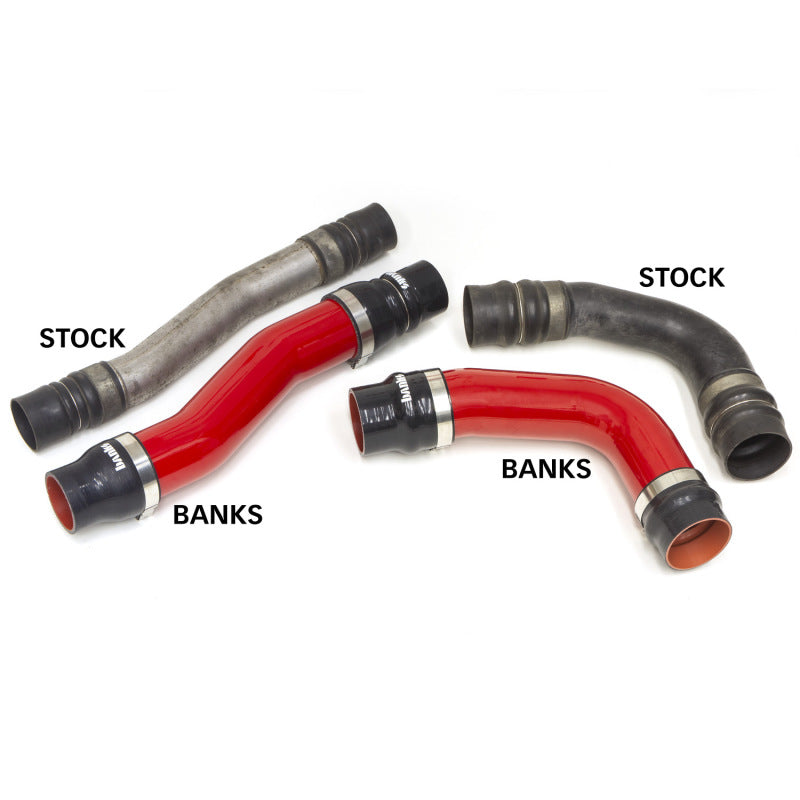 Banks 10-12 Ram 6.7L Diesel OEM Replacement Cold Boost Tubes - Red - eliteracefab.com