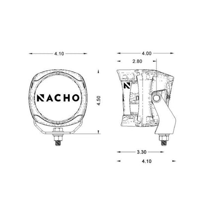 ARB Nacho 4in Offroad / SAE Combo Amber LED Light ARB