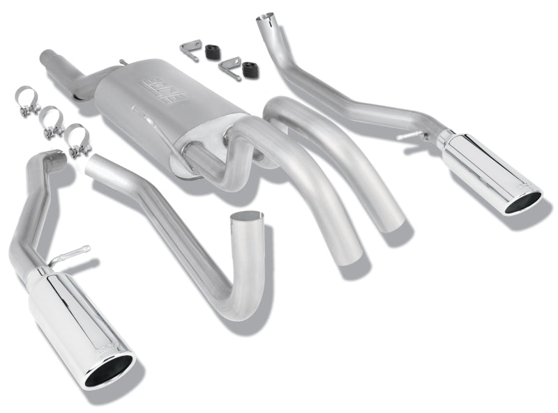 Borla 09 Ford F-150 Stainless Steel Touring Style Catback Exhaust - eliteracefab.com