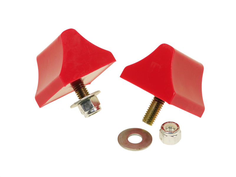 Prothane Universal Bump Stop 1-3/8 X 2 X 2-1/4 Wedge - Red - eliteracefab.com