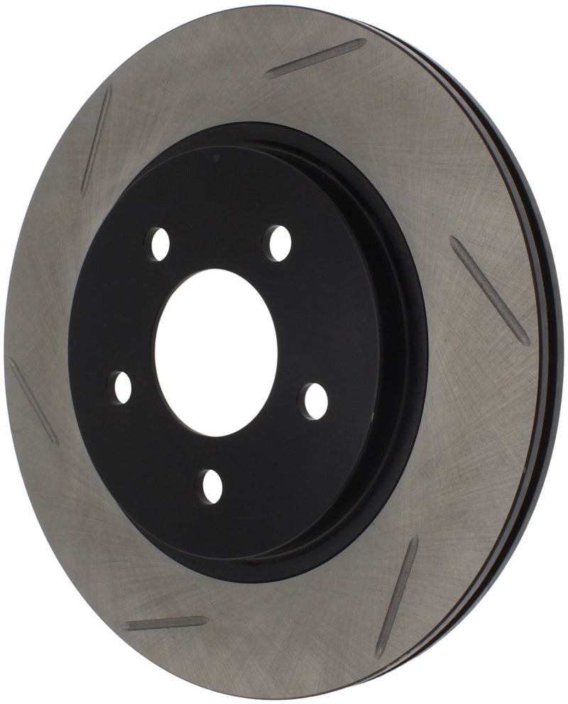 StopTech Power Slot 05-10 Mustang V6/4.0L / GT V8-4.6L Rear Right Slotted Rotor - eliteracefab.com