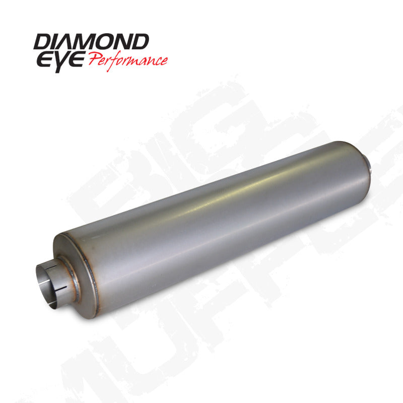 Diamond Eye MFLR BIG DOG QUIET TONE 5inID SGL IN/SGL OUT 10inDIA X 45in BODY 51in LENGTH BAFFLED AL - eliteracefab.com