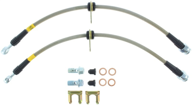 StopTech 2014 Ford Fiesta ST Stainless Steel Front Brake Lines - eliteracefab.com