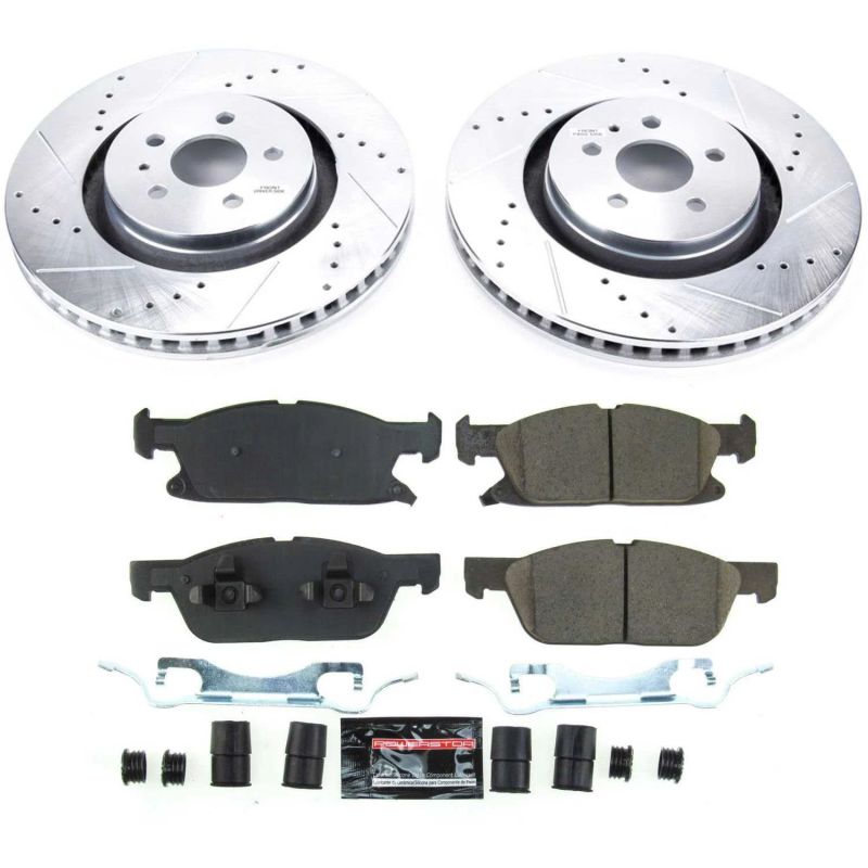 Power Stop 2019 Ford Edge Front Z23 Evolution Sport Brake Kit PowerStop