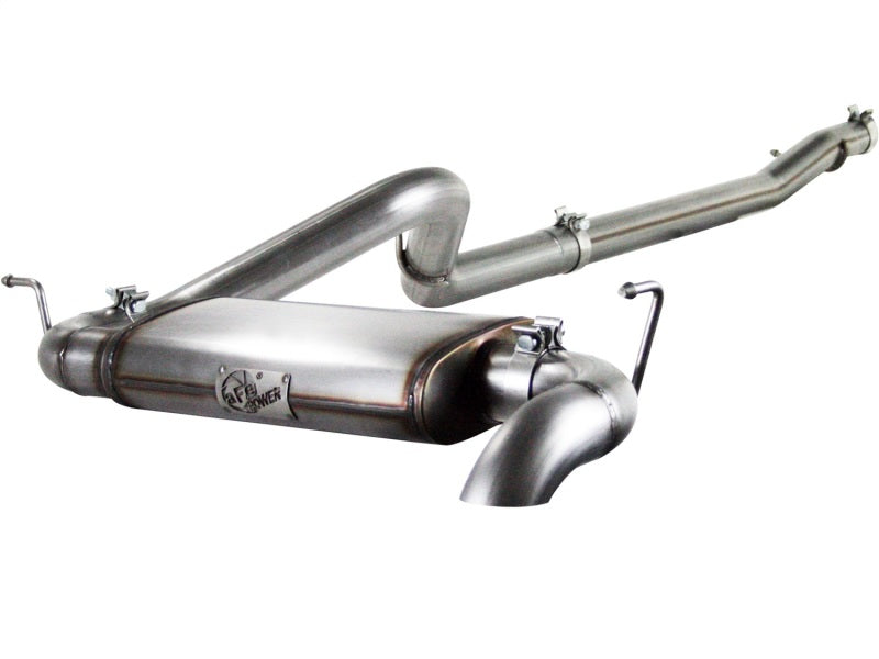 aFe MACHForce XP Exhausts Cat-Back/Hi Tuck SS-409 EXH CB/HT Jeep Wrangler 4Dr 2012 V6-3.6L - eliteracefab.com