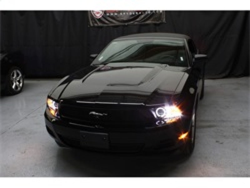 Spyder Ford Mustang 99-04 Projector Headlights LED Halo Black High H1 Low H1 PRO-YD-FM99-1PC-AM-BK - eliteracefab.com