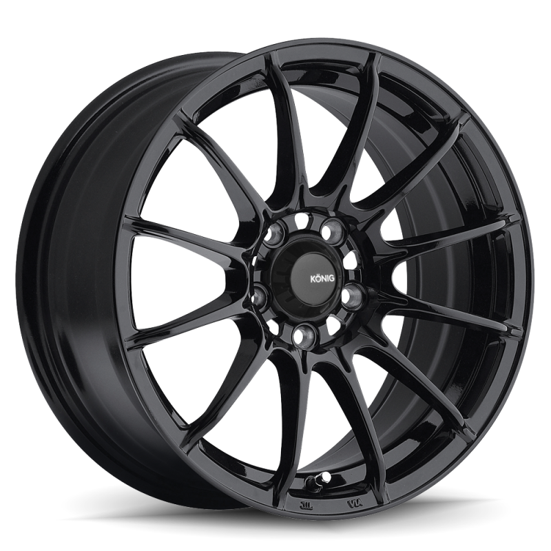 Konig Dial In 15x7 4x100 ET35 Gloss Black - eliteracefab.com